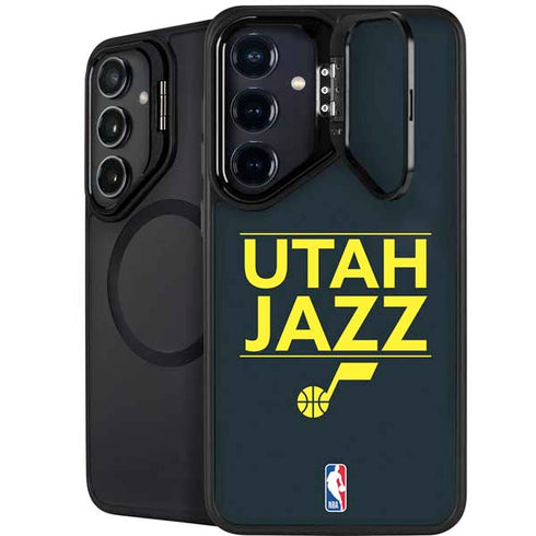 NBA Utah Jazz Standard - Black Galaxy S25 Kickstand Case